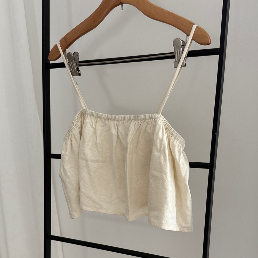 OZMA Neale Top - White/Cream, Small